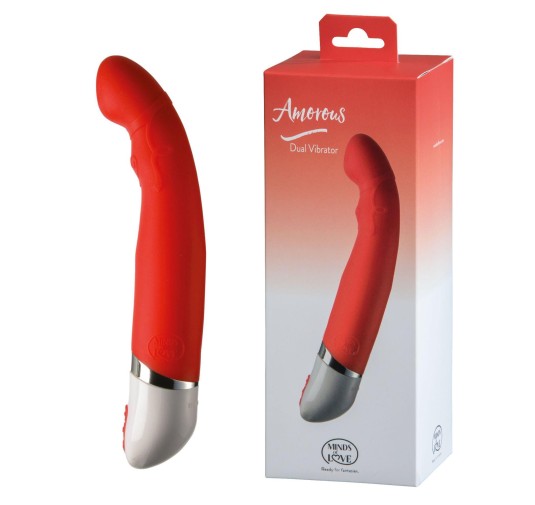 MINDS of LOVE Amorous Dual Vibrator red